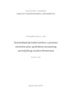 prikaz prve stranice dokumenta Automatizacija kotla komine u procesu varionice piva upotrebom procesnog upravljačkog sustava Brewmaxx