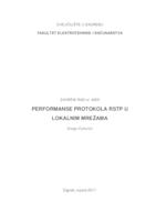 prikaz prve stranice dokumenta Performanse protokola RSTP u lokalnim mrežama