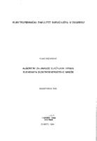 prikaz prve stranice dokumenta Algoritmi za analize slučajnih ispada elemenata elektroenergetske mreže