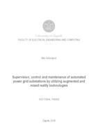 prikaz prve stranice dokumenta Supervision, control and maintenance of automated power grid substations by utilizing augmented and mixed reality technologies