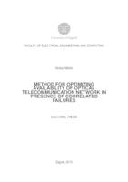 prikaz prve stranice dokumenta Method for optimizing availability of optical telecommunication network in presence of correlated failures 