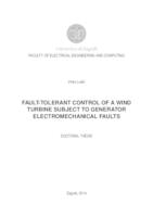 prikaz prve stranice dokumenta Fault-tolerant control of a wind turbine subject to generator electromechanical faults