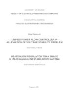 prikaz prve stranice dokumenta Unified power flow controller in alleviation of voltage stability problem