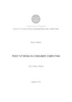 prikaz prve stranice dokumenta Peer tutoring in consumer computing