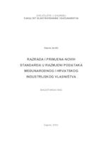 prikaz prve stranice dokumenta Razrada i primjena novih standarda u razmjeni podataka međunarodnog i hrvatskog industrijskog vlasništva