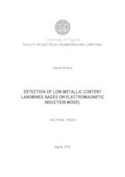 prikaz prve stranice dokumenta Detection of low-metallic content landmines based on electromegnetic induction model. 