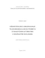 prikaz prve stranice dokumenta Višekriterijsko usmjeravanje telekomunikacijskog prometa stohastičkim automatima u neizrazitim okolinama