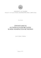 prikaz prve stranice dokumenta Opportunistic authentication methods in new generation networks
