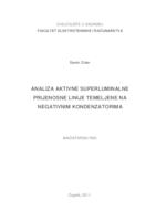 prikaz prve stranice dokumenta Analiza aktivne superluminalne prijenosne linije temeljene na negativnim kondenzatorima