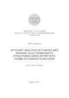 prikaz prve stranice dokumenta Efficient analysis of curved and periodic electromagnetic structures using asymptotic forms of Green`s functions