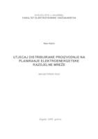 prikaz prve stranice dokumenta Utjecaj distribuirane proizvodnje na planiranje elektroenergetske razdjelne mreže