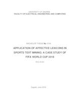 prikaz prve stranice dokumenta Primjena afektivnih leksikona u analizi sportskih tekstova na primjeru Svjetskog nogometnog prvenstva 2018