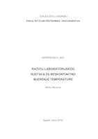 prikaz prve stranice dokumenta Razvoj laboratorijskog sustava za beskontaktno mjerenje temperature