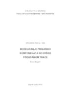 prikaz prve stranice dokumenta Modeliranje primarnih komponenata NE Krško programom TRACE
