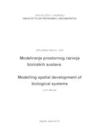 prikaz prve stranice dokumenta Modeliranje prostornog razvoja bioloških sustava