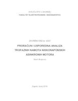 prikaz prve stranice dokumenta Proračun i usporedna analiza trofaznih namota niskonaponskih asinkronih motora