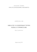 prikaz prve stranice dokumenta Simulator za generiranje testnih signala s poremećajima