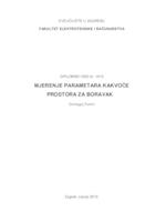 prikaz prve stranice dokumenta Mjerenje parametara kakvoće prostora za boravak