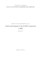 prikaz prve stranice dokumenta Analiza prometnih opterećenja komponente S-CSCF unutar sustava IMS