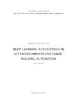 prikaz prve stranice dokumenta Primjena tehnika dubokog učenja u okruženju pametnih zgrada u sustavima interneta stvari