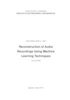 prikaz prve stranice dokumenta Rekonstrukcija zvučnih zapisa primjenom metoda strojnog učenja