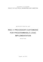 prikaz prve stranice dokumenta Procesor arhitekture RISC-V prilagođen za implementaciju u programabilnoj logici