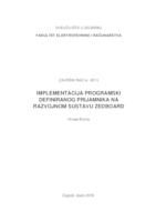 prikaz prve stranice dokumenta Implementacija programski definiranog prijamnika na razvojnom sustavu ZedBoard