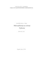 prikaz prve stranice dokumenta Web-aplikacija za učenje Pythona