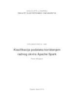 prikaz prve stranice dokumenta Klasifikacija podataka korištenjem radnog okvira Apache Spark