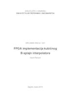 prikaz prve stranice dokumenta FPGA implementacija kubičnog B-splajn interpolatora