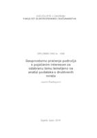 prikaz prve stranice dokumenta Geoprostorno praćenje područja s pojačanim interesom za odabranu temu temeljeno na analizi podataka s društvenih mreža