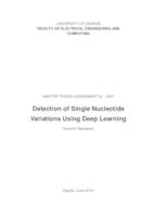 prikaz prve stranice dokumenta Detekcija varijacija u jednom nukleotidu uporabom metoda dubokog učenja