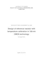 prikaz prve stranice dokumenta Projektiranje referentnog otpornika s mogućnošću temperaturne kalibracije u 180 nm CMOS tehnologiji