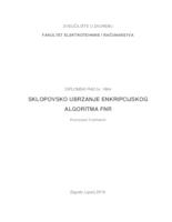 Poveznica na dokument Sklopovsko ubrzanje enkripcijskog algoritma FNR