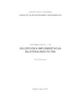 prikaz prve stranice dokumenta Sklopovska implementacija bilateralnog filtra