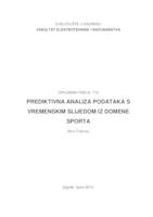 prikaz prve stranice dokumenta Prediktivna analiza podataka s vremenskim slijedom iz domene sporta