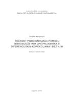 prikaz prve stranice dokumenta Točnost pozicioniranja pomoću niskobudžetnih GPS prijamnika s diferencijskim korekcijama i bez njih