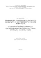 prikaz prve stranice dokumenta A Framework for Service-level End-to-end Quality of Service Negotiation and Adaptation