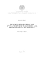 prikaz prve stranice dokumenta Extreme limits in compaction of 110 kV overhead transmission line regarding dielectric stresses