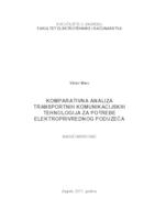 prikaz prve stranice dokumenta Komparativna analiza transportnih komunikacijskih tehnologija za potrebe elektroprivrednog poduzeća