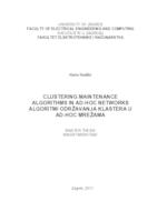 prikaz prve stranice dokumenta Clustering Maintenance Algorithms in Ad-Hoc Networks