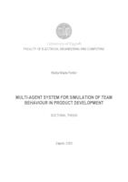 prikaz prve stranice dokumenta Multi-agent system for simulation of team behaviour in product development.