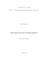 prikaz prve stranice dokumenta Information security in eHealth systems