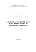 prikaz prve stranice dokumenta Radijsko planiranje mreže baznih postaja GSM-R sustava na željezničkom koridoru RH1