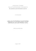 prikaz prve stranice dokumenta Analiza potrošnje električne energije za električnu vuču
