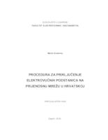 prikaz prve stranice dokumenta Procedura za priključenje elektrovučnih podstanica na prijenosnu mrežu u Hrvatskoj