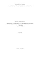 prikaz prve stranice dokumenta Klasifikacija glazbe temeljena na strojnom učenju
