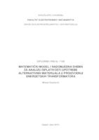 prikaz prve stranice dokumenta Matematički model i nadomjesna shema za analizu isplativosti upotrebe alternativnih materijala u proizvodnji energetskih transformatora