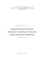 prikaz prve stranice dokumenta Analiza slike za inspekciju površina korištenjem praćenja zraka i modeliranja snimanja slike