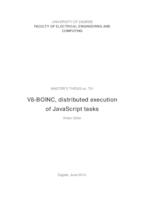 prikaz prve stranice dokumenta V8-BOINC, distribuirano izvršavanje JavaScript zadataka